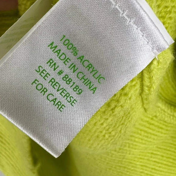 LILLY PULITZER | Tekla Bauble Yellow Pull Over Knit Sweater Lime Green Size xs - Picture 11 of 11